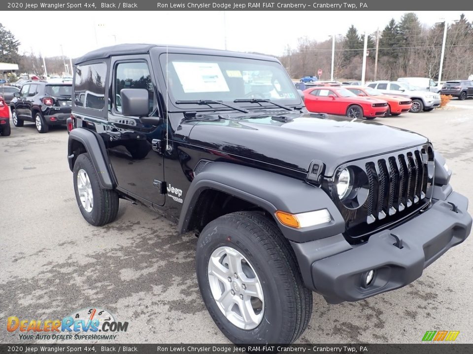 2020 Jeep Wrangler Sport 4x4 Black / Black Photo #7