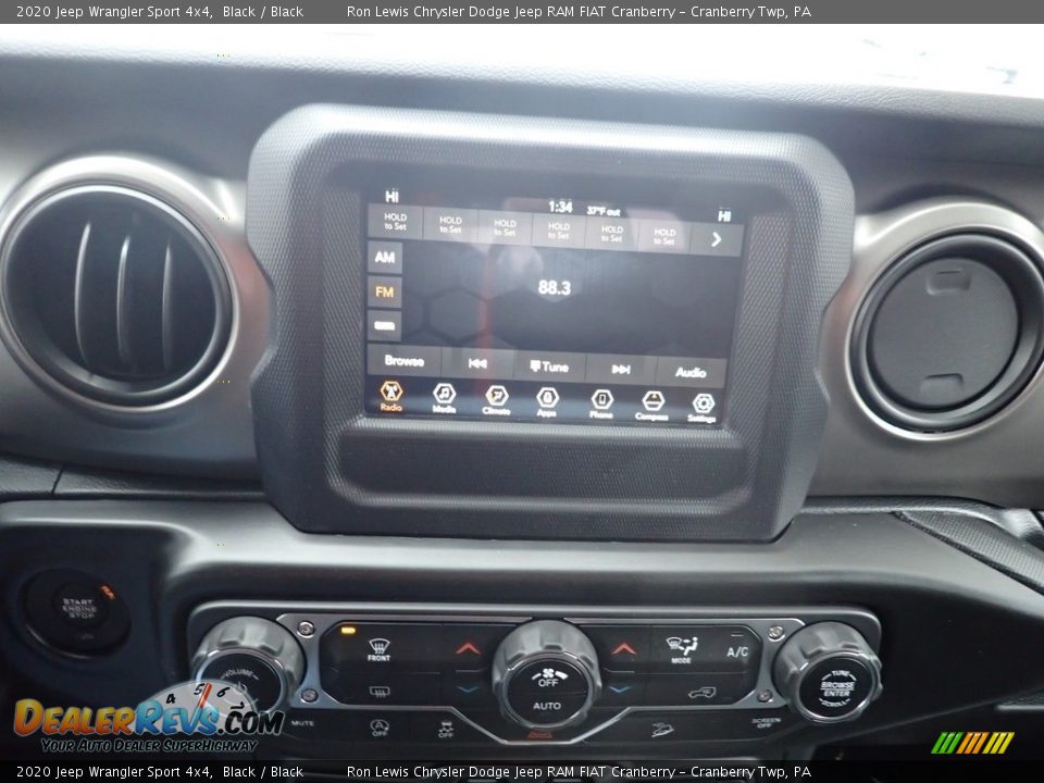 2020 Jeep Wrangler Sport 4x4 Black / Black Photo #16