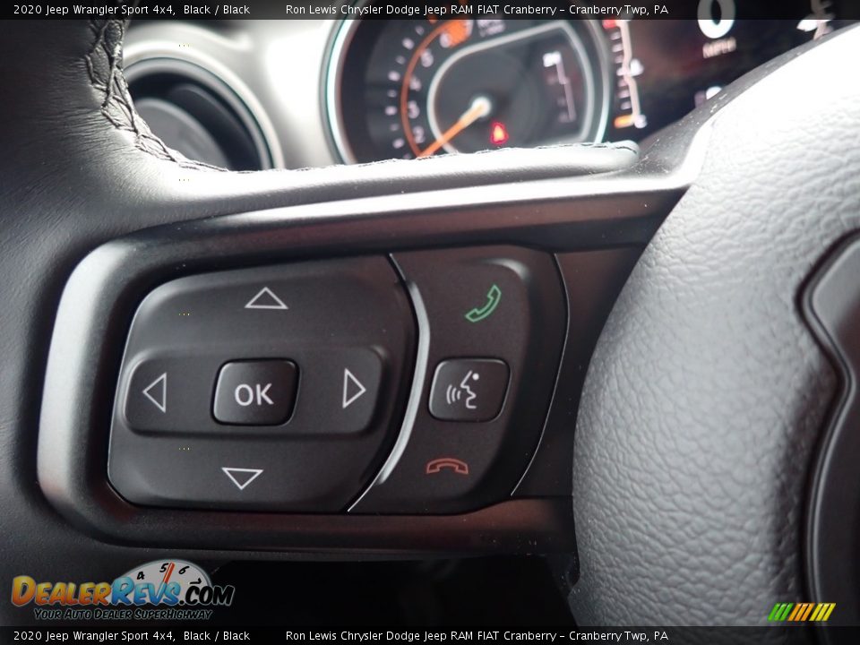 2020 Jeep Wrangler Sport 4x4 Black / Black Photo #19