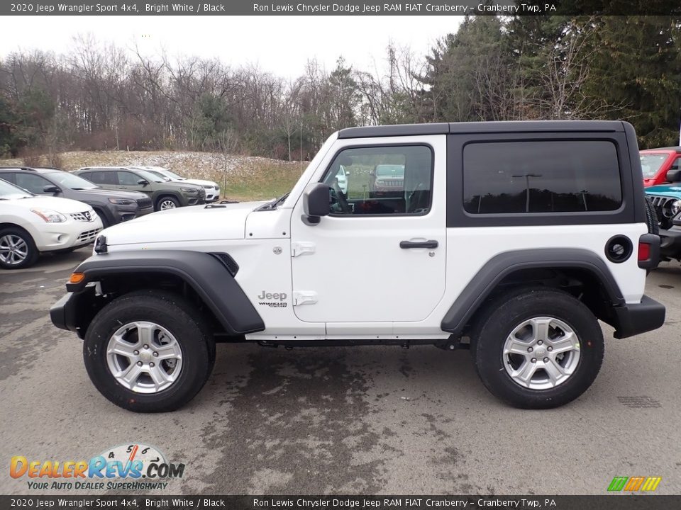 Bright White 2020 Jeep Wrangler Sport 4x4 Photo #2