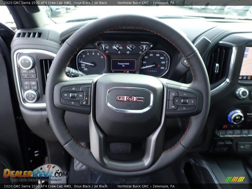 2020 GMC Sierra 1500 AT4 Crew Cab 4WD Onyx Black / Jet Black Photo #17