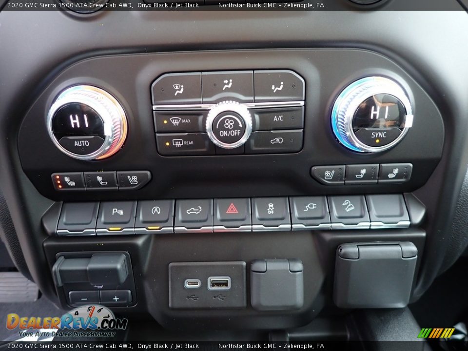 2020 GMC Sierra 1500 AT4 Crew Cab 4WD Onyx Black / Jet Black Photo #18