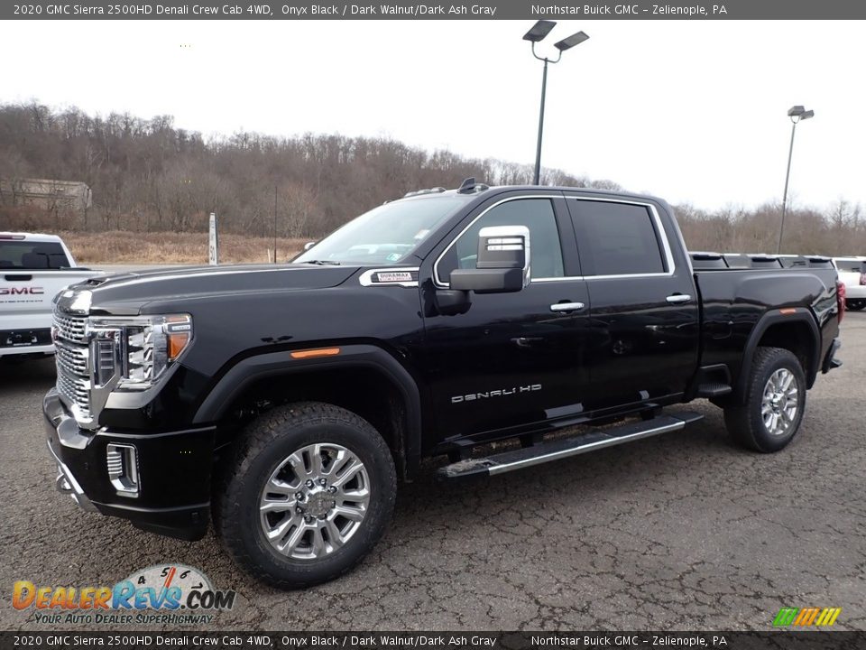 2020 GMC Sierra 2500HD Denali Crew Cab 4WD Onyx Black / Dark Walnut/Dark Ash Gray Photo #1