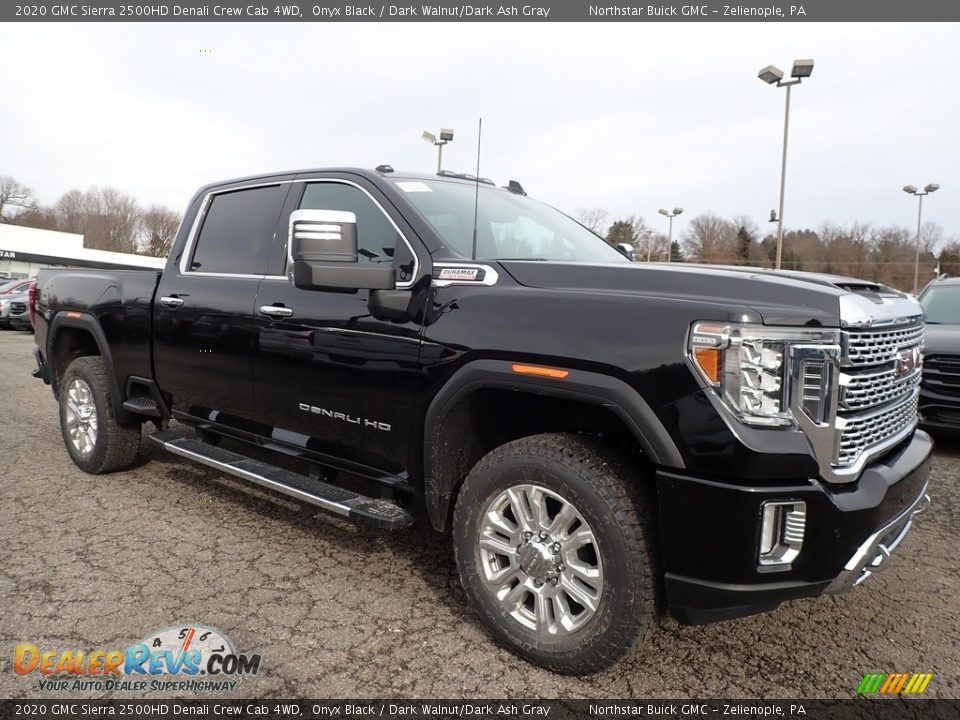 2020 GMC Sierra 2500HD Denali Crew Cab 4WD Onyx Black / Dark Walnut/Dark Ash Gray Photo #3