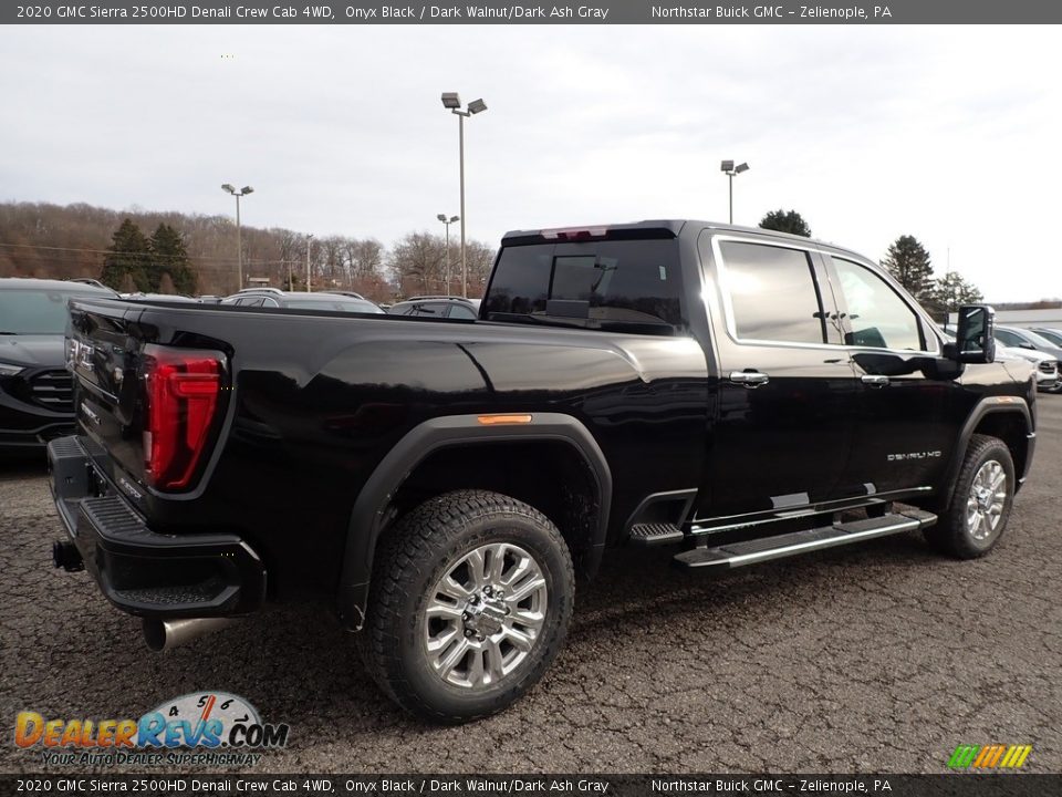 2020 GMC Sierra 2500HD Denali Crew Cab 4WD Onyx Black / Dark Walnut/Dark Ash Gray Photo #5