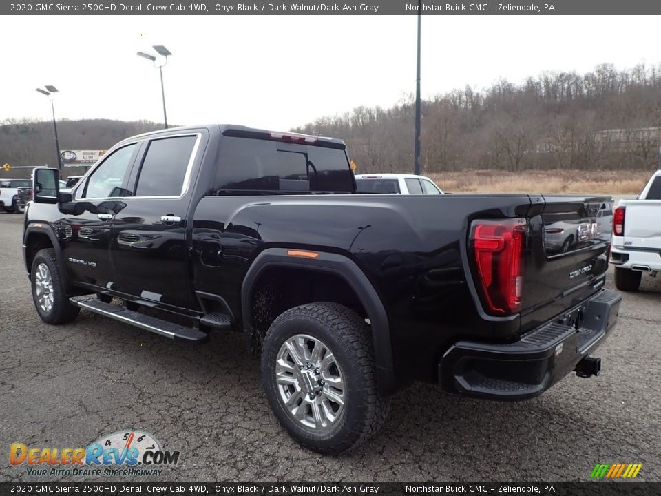 2020 GMC Sierra 2500HD Denali Crew Cab 4WD Onyx Black / Dark Walnut/Dark Ash Gray Photo #7