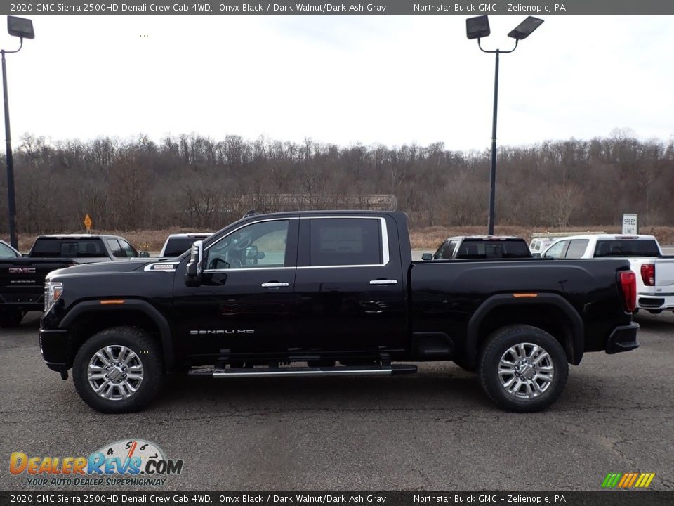 2020 GMC Sierra 2500HD Denali Crew Cab 4WD Onyx Black / Dark Walnut/Dark Ash Gray Photo #8
