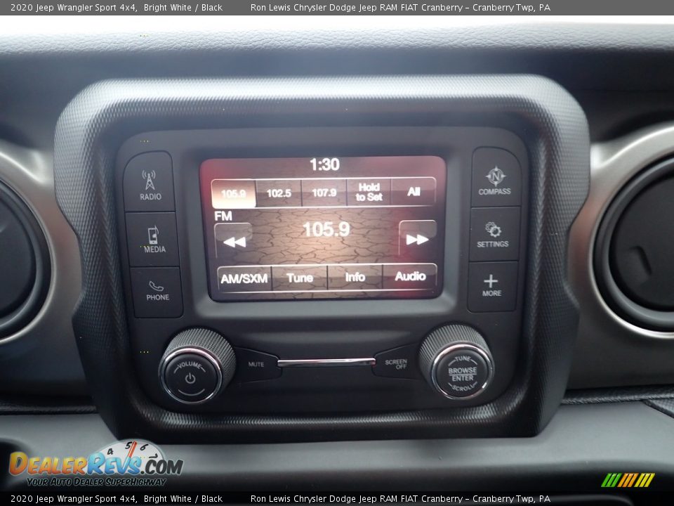 2020 Jeep Wrangler Sport 4x4 Bright White / Black Photo #16