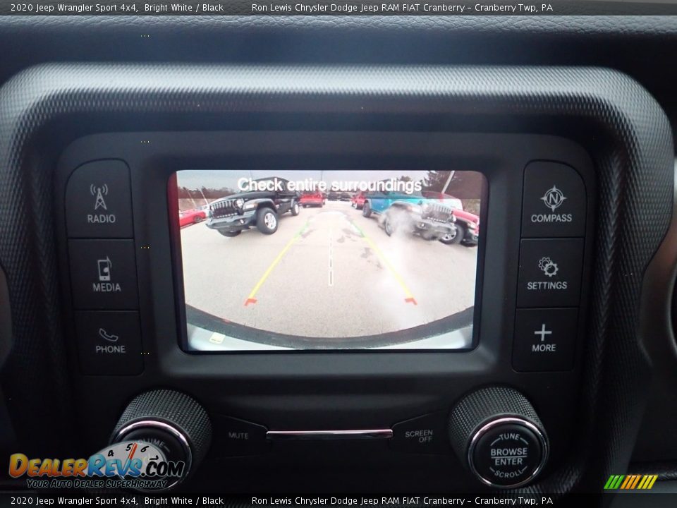 2020 Jeep Wrangler Sport 4x4 Bright White / Black Photo #17