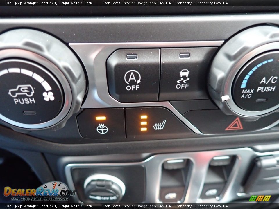 2020 Jeep Wrangler Sport 4x4 Bright White / Black Photo #18