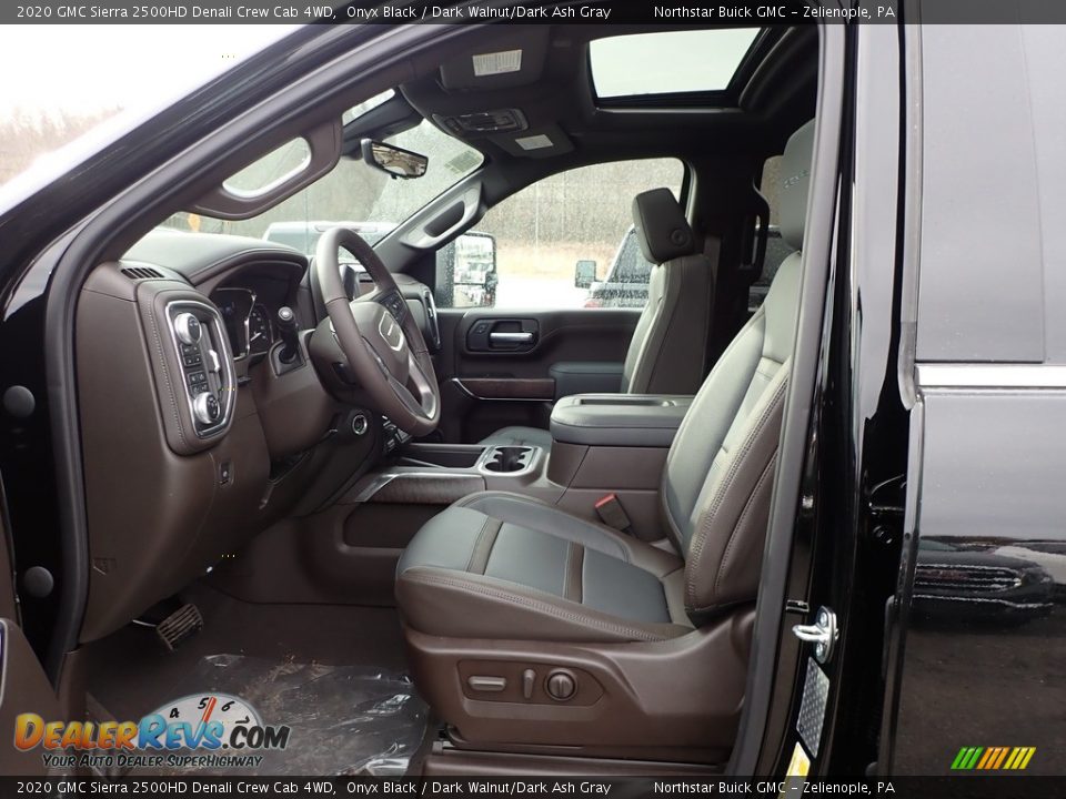 2020 GMC Sierra 2500HD Denali Crew Cab 4WD Onyx Black / Dark Walnut/Dark Ash Gray Photo #12