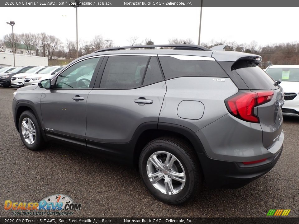 2020 GMC Terrain SLE AWD Satin Steel Metallic / Jet Black Photo #8