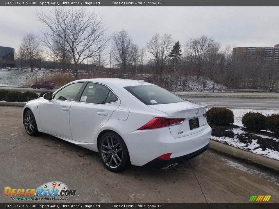 2020 Lexus IS 300 F Sport AWD Ultra White / Rioja Red Photo #5