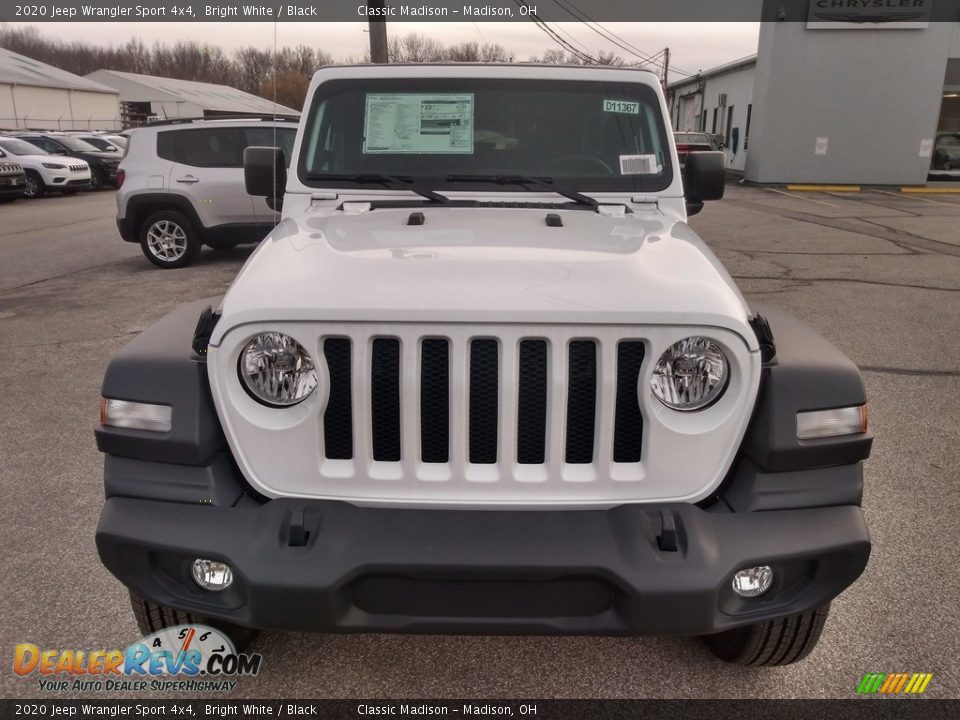 2020 Jeep Wrangler Sport 4x4 Bright White / Black Photo #4