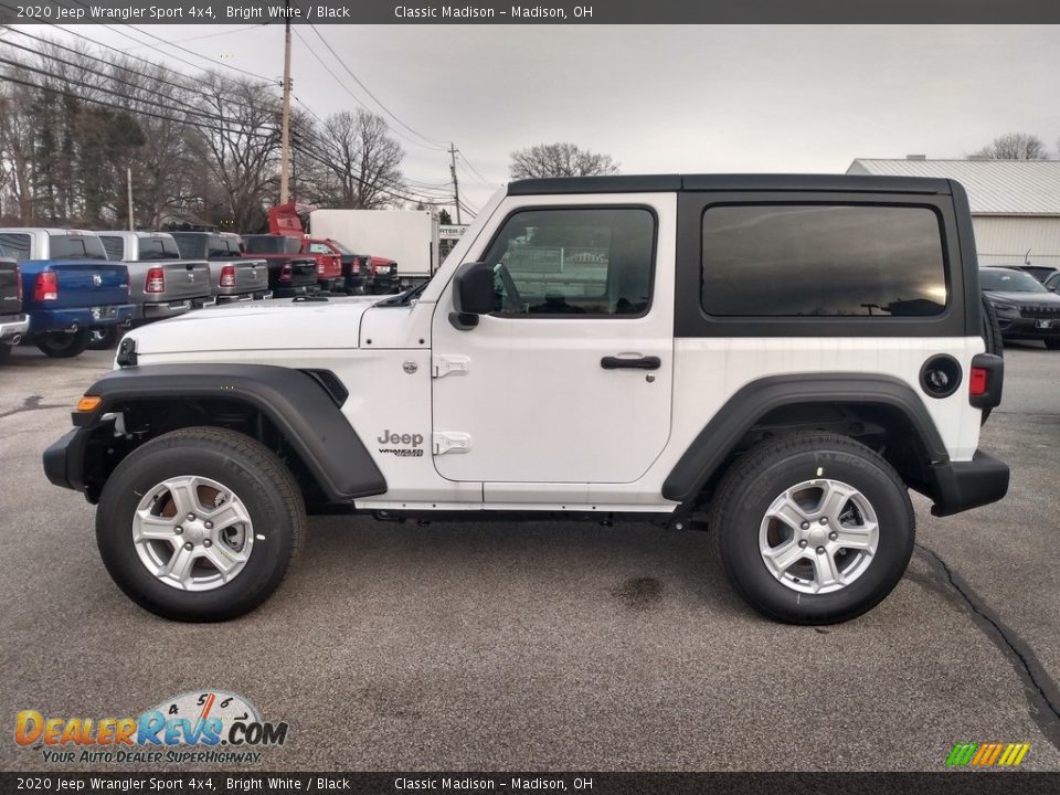 2020 Jeep Wrangler Sport 4x4 Bright White / Black Photo #6