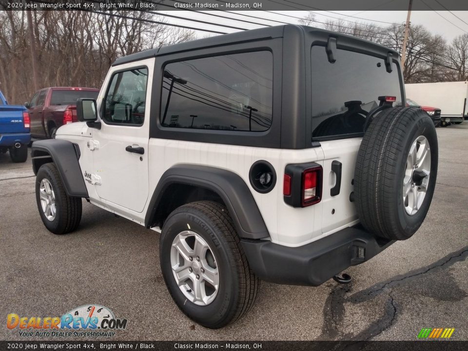 2020 Jeep Wrangler Sport 4x4 Bright White / Black Photo #7