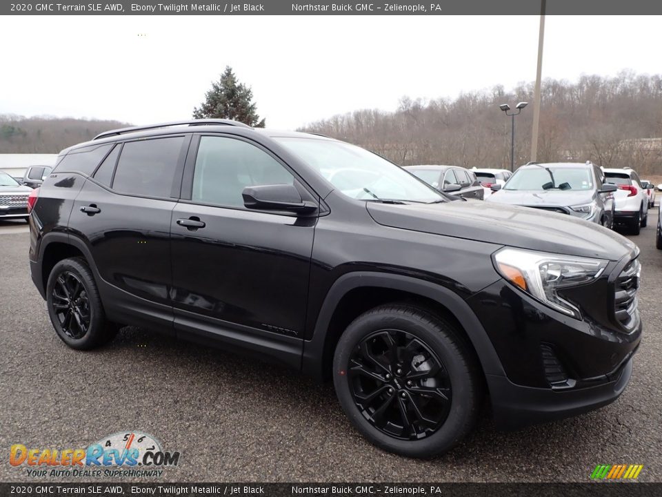 2020 GMC Terrain SLE AWD Ebony Twilight Metallic / Jet Black Photo #3