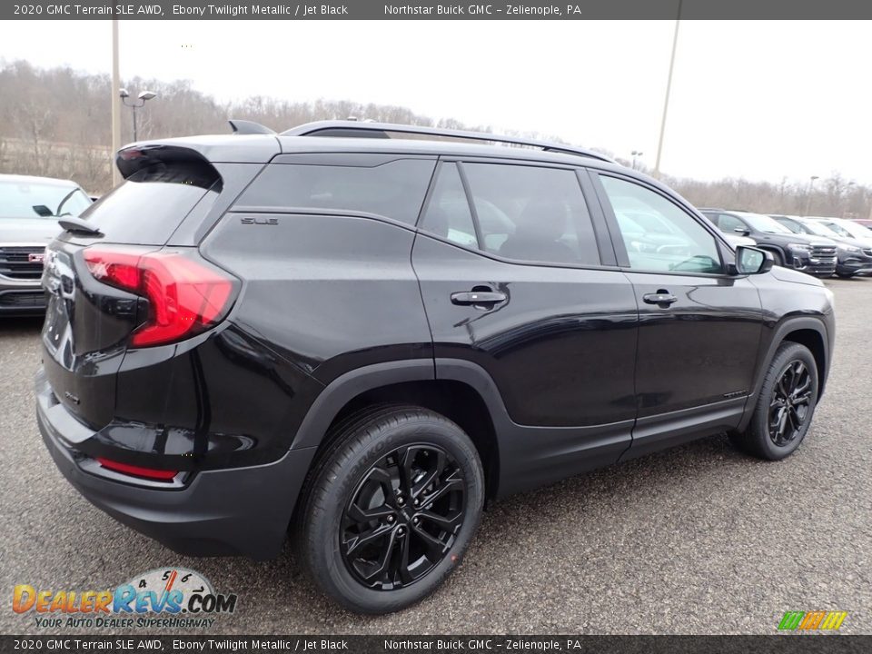 2020 GMC Terrain SLE AWD Ebony Twilight Metallic / Jet Black Photo #5