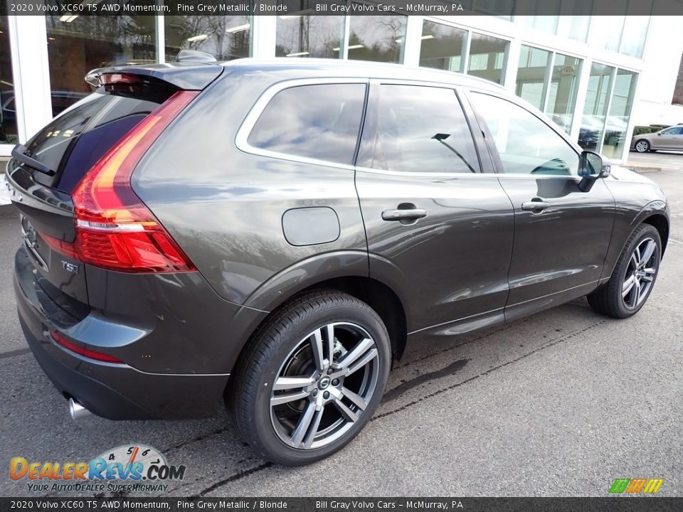 2020 Volvo XC60 T5 AWD Momentum Pine Grey Metallic / Blonde Photo #2