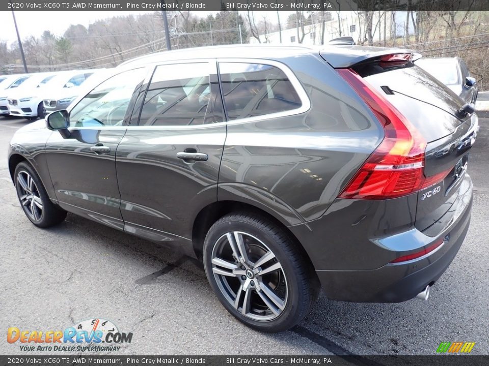 2020 Volvo XC60 T5 AWD Momentum Pine Grey Metallic / Blonde Photo #4