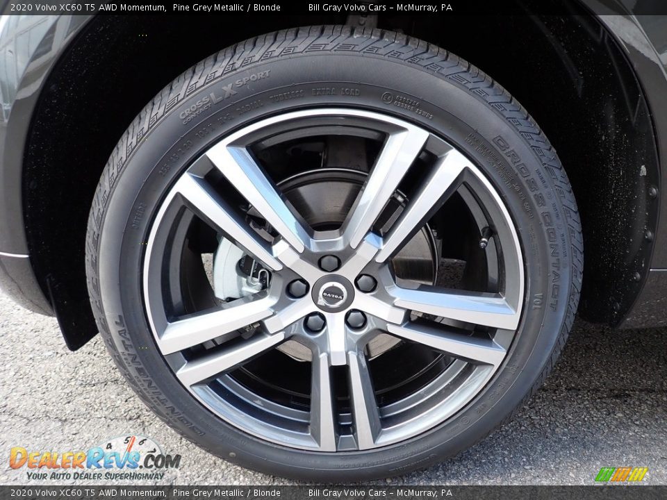 2020 Volvo XC60 T5 AWD Momentum Pine Grey Metallic / Blonde Photo #6