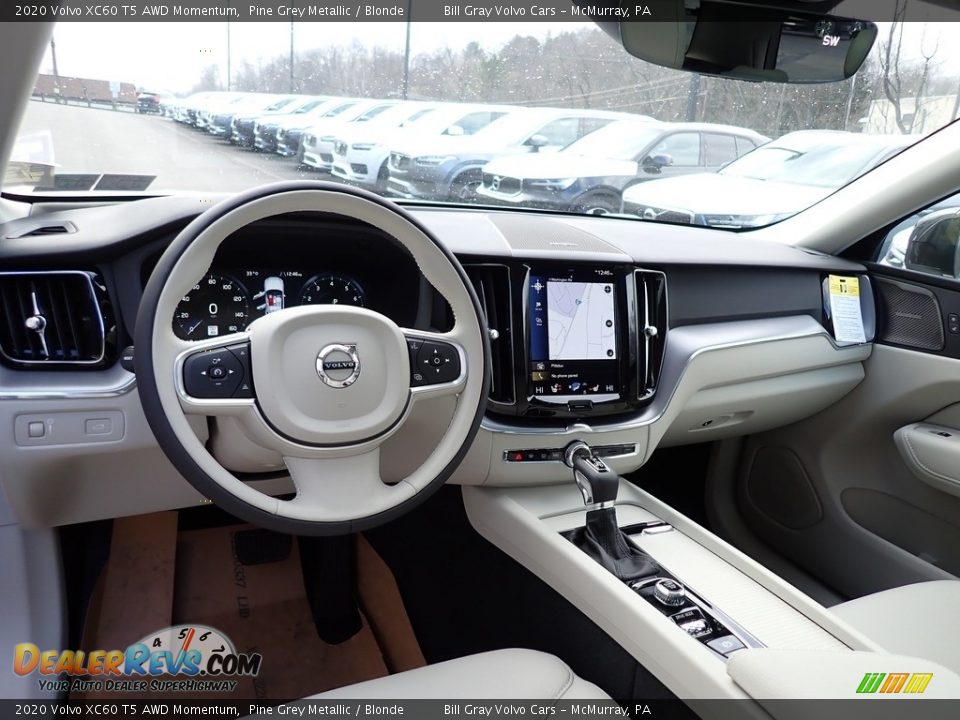 2020 Volvo XC60 T5 AWD Momentum Pine Grey Metallic / Blonde Photo #9