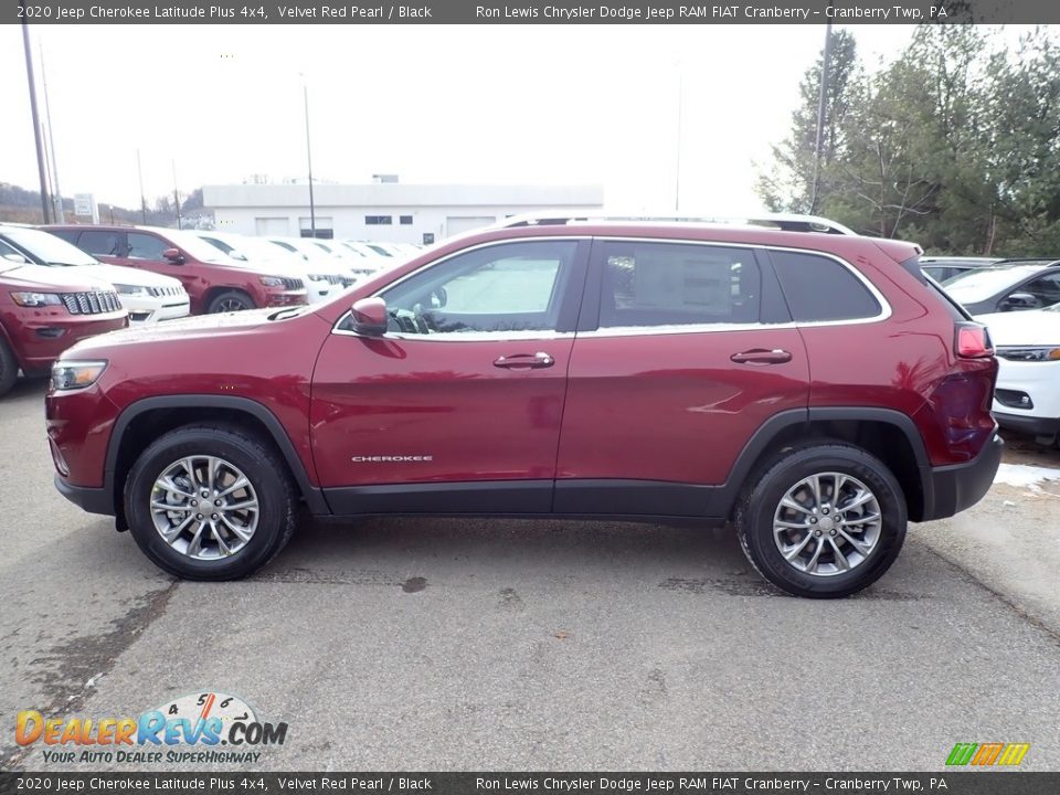 2020 Jeep Cherokee Latitude Plus 4x4 Velvet Red Pearl / Black Photo #2