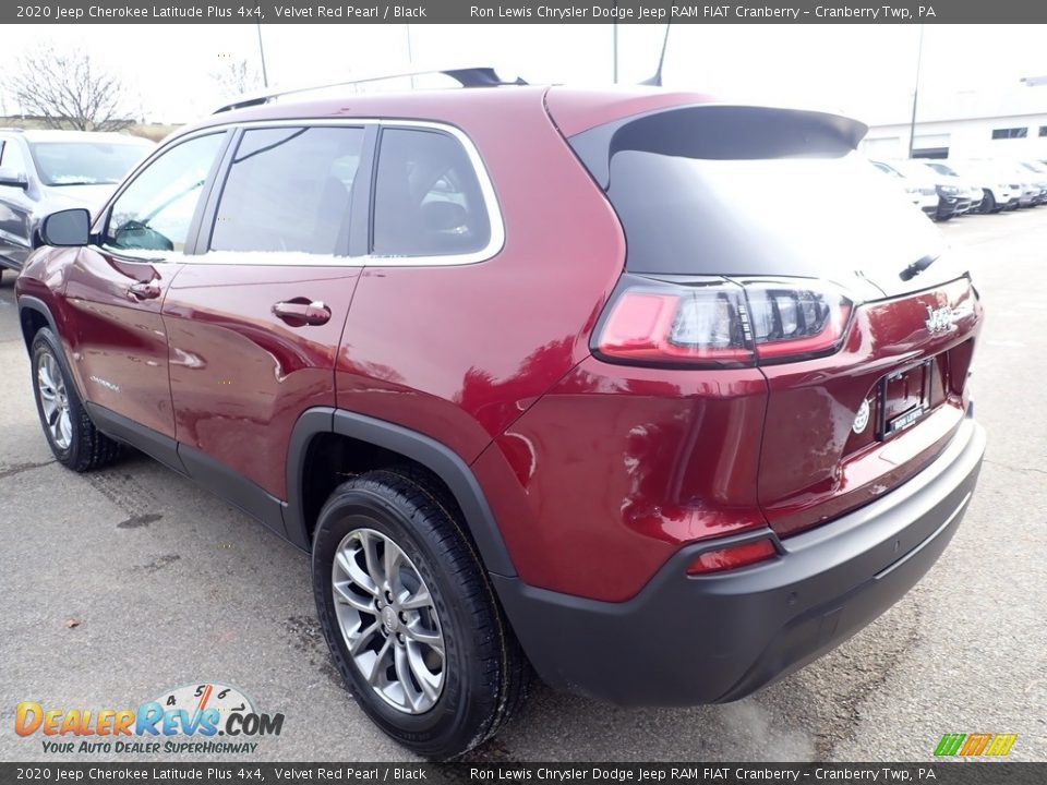 2020 Jeep Cherokee Latitude Plus 4x4 Velvet Red Pearl / Black Photo #3