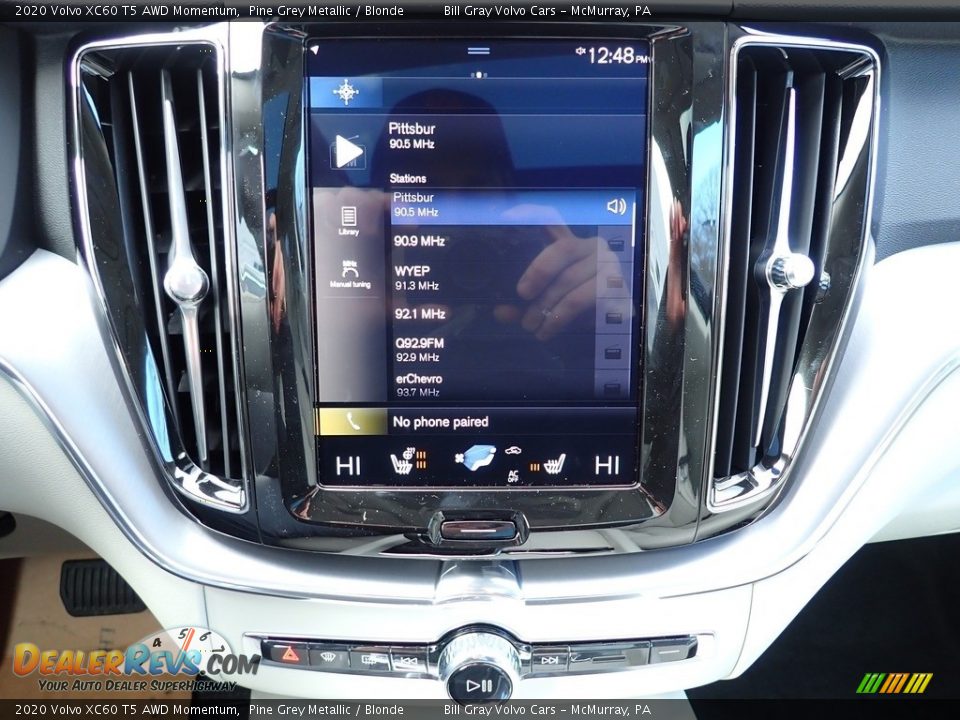 2020 Volvo XC60 T5 AWD Momentum Pine Grey Metallic / Blonde Photo #15