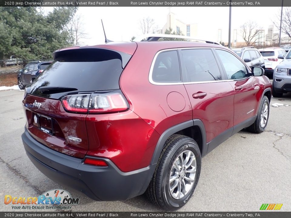 2020 Jeep Cherokee Latitude Plus 4x4 Velvet Red Pearl / Black Photo #5