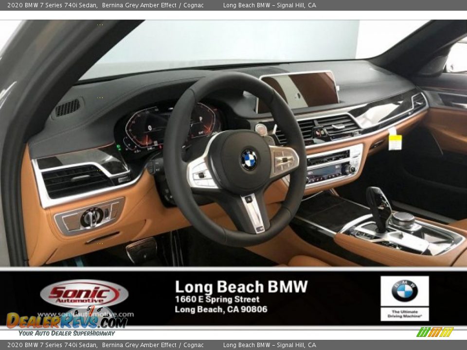 2020 BMW 7 Series 740i Sedan Bernina Grey Amber Effect / Cognac Photo #4