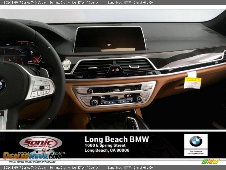 2020 BMW 7 Series 740i Sedan Bernina Grey Amber Effect / Cognac Photo #5
