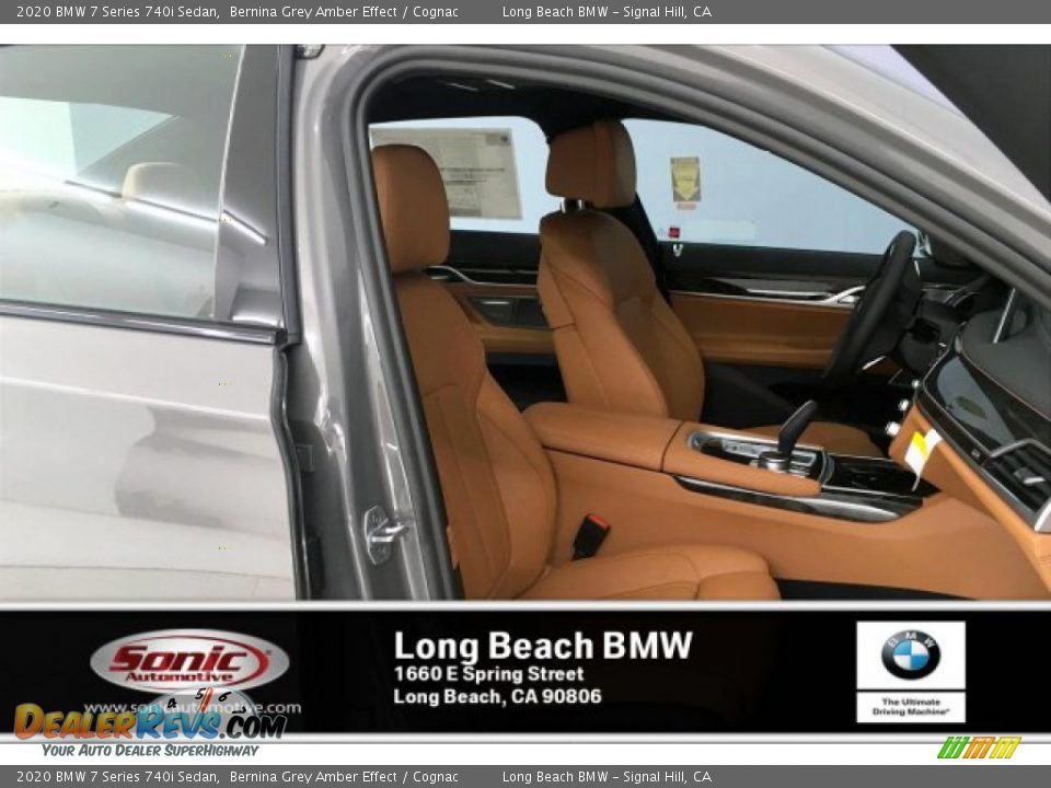 2020 BMW 7 Series 740i Sedan Bernina Grey Amber Effect / Cognac Photo #7