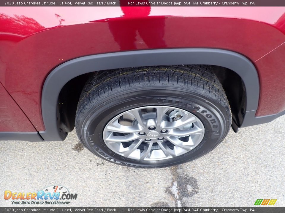 2020 Jeep Cherokee Latitude Plus 4x4 Velvet Red Pearl / Black Photo #9