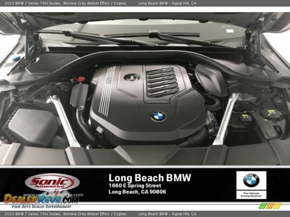2020 BMW 7 Series 740i Sedan Bernina Grey Amber Effect / Cognac Photo #8