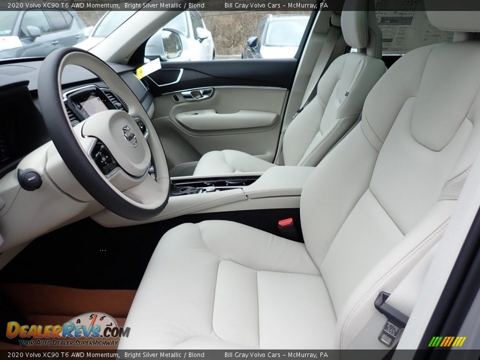 Front Seat of 2020 Volvo XC90 T6 AWD Momentum Photo #6