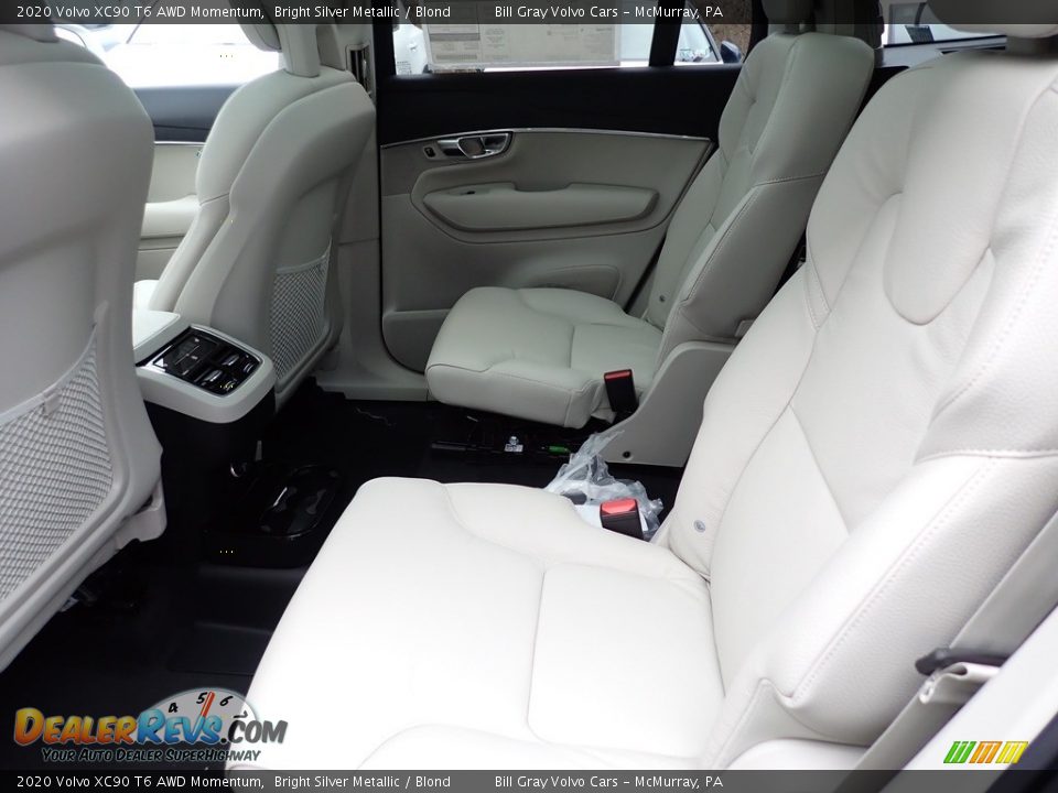 Rear Seat of 2020 Volvo XC90 T6 AWD Momentum Photo #7