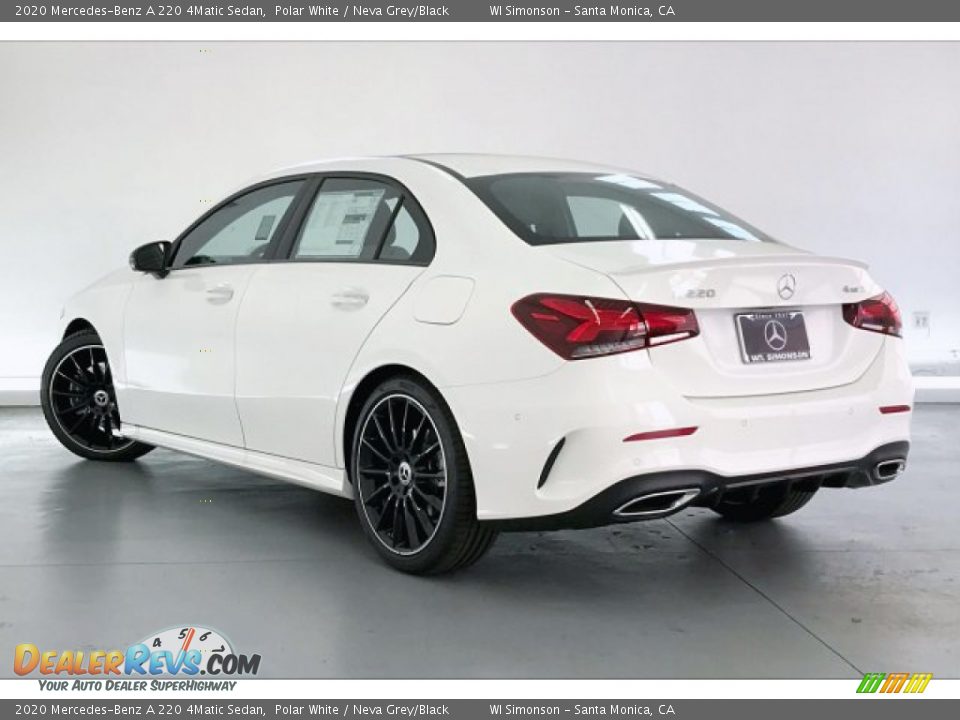 2020 Mercedes-Benz A 220 4Matic Sedan Polar White / Neva Grey/Black Photo #2