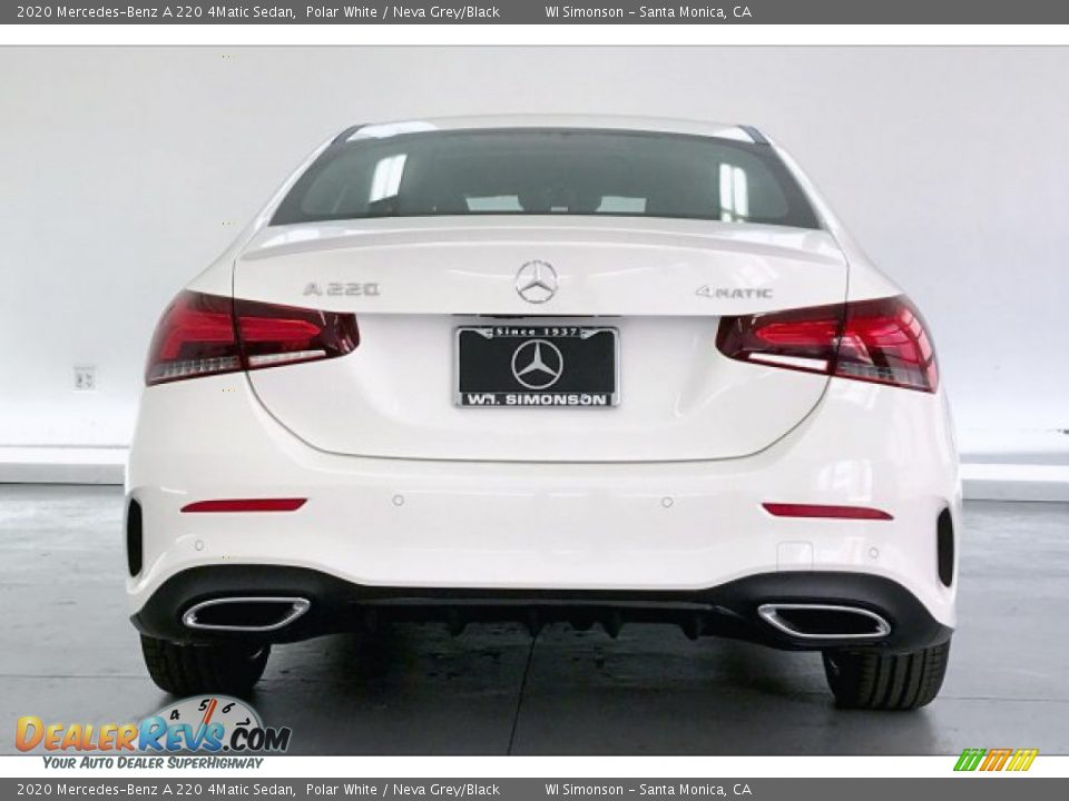2020 Mercedes-Benz A 220 4Matic Sedan Polar White / Neva Grey/Black Photo #3