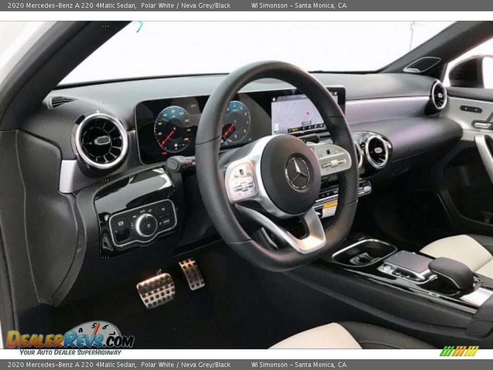 2020 Mercedes-Benz A 220 4Matic Sedan Polar White / Neva Grey/Black Photo #4