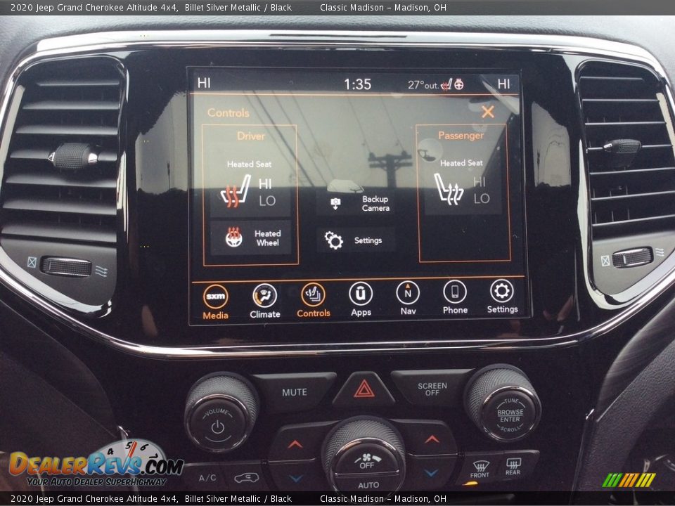 2020 Jeep Grand Cherokee Altitude 4x4 Billet Silver Metallic / Black Photo #15