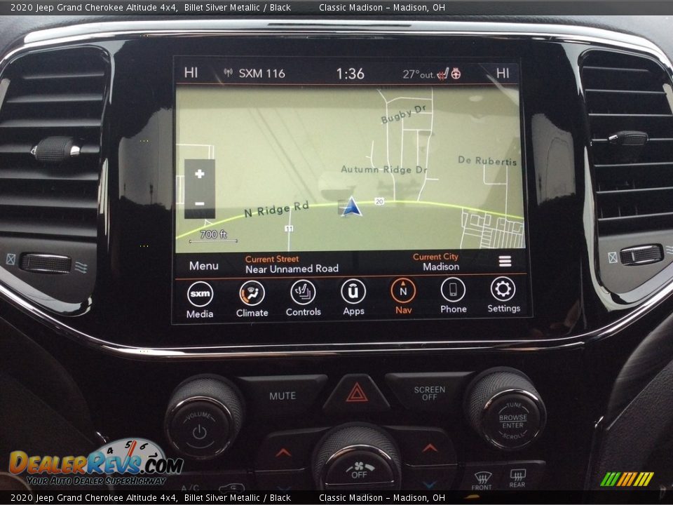 2020 Jeep Grand Cherokee Altitude 4x4 Billet Silver Metallic / Black Photo #16