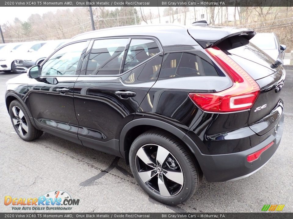 2020 Volvo XC40 T5 Momentum AWD Onyx Black Metallic / Oxide Red/Charcoal Photo #4