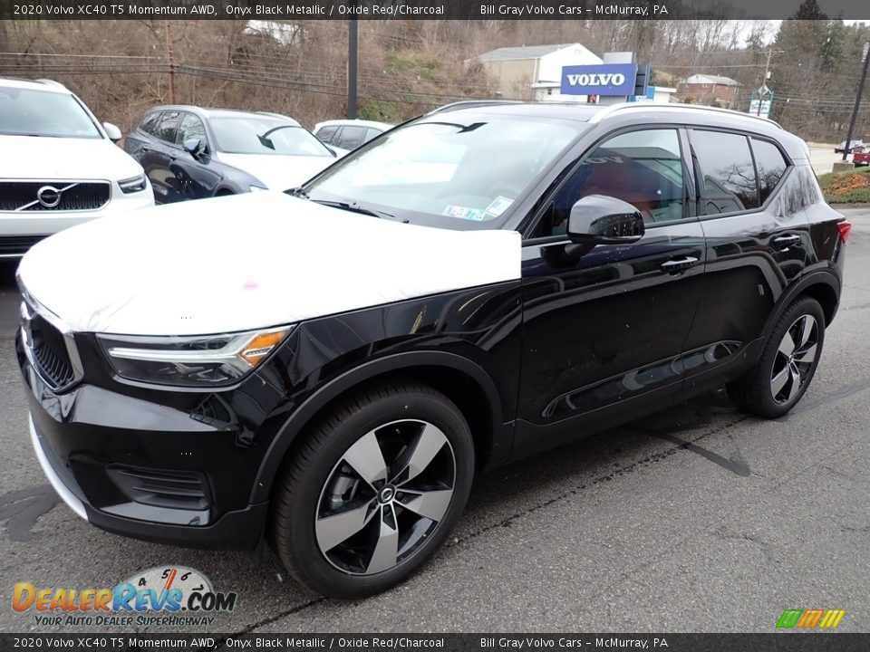 2020 Volvo XC40 T5 Momentum AWD Onyx Black Metallic / Oxide Red/Charcoal Photo #5
