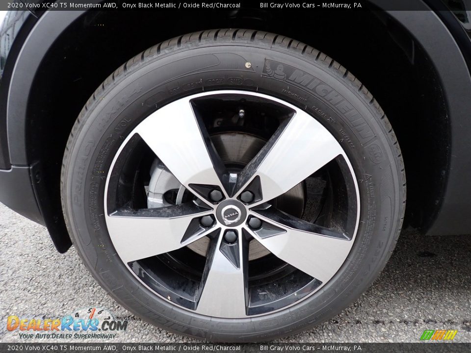 2020 Volvo XC40 T5 Momentum AWD Onyx Black Metallic / Oxide Red/Charcoal Photo #6