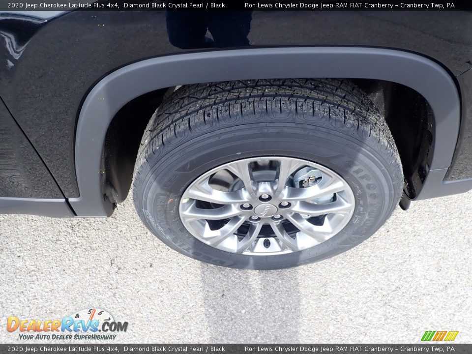 2020 Jeep Cherokee Latitude Plus 4x4 Diamond Black Crystal Pearl / Black Photo #8