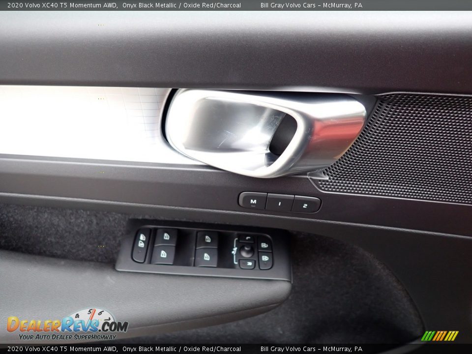2020 Volvo XC40 T5 Momentum AWD Onyx Black Metallic / Oxide Red/Charcoal Photo #10