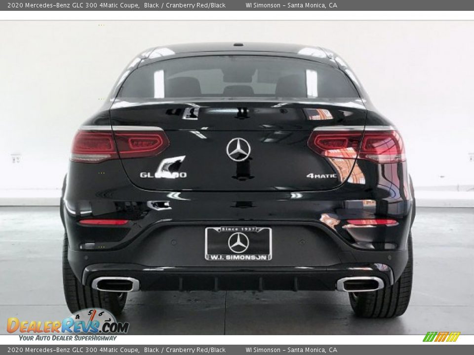 2020 Mercedes-Benz GLC 300 4Matic Coupe Black / Cranberry Red/Black Photo #3