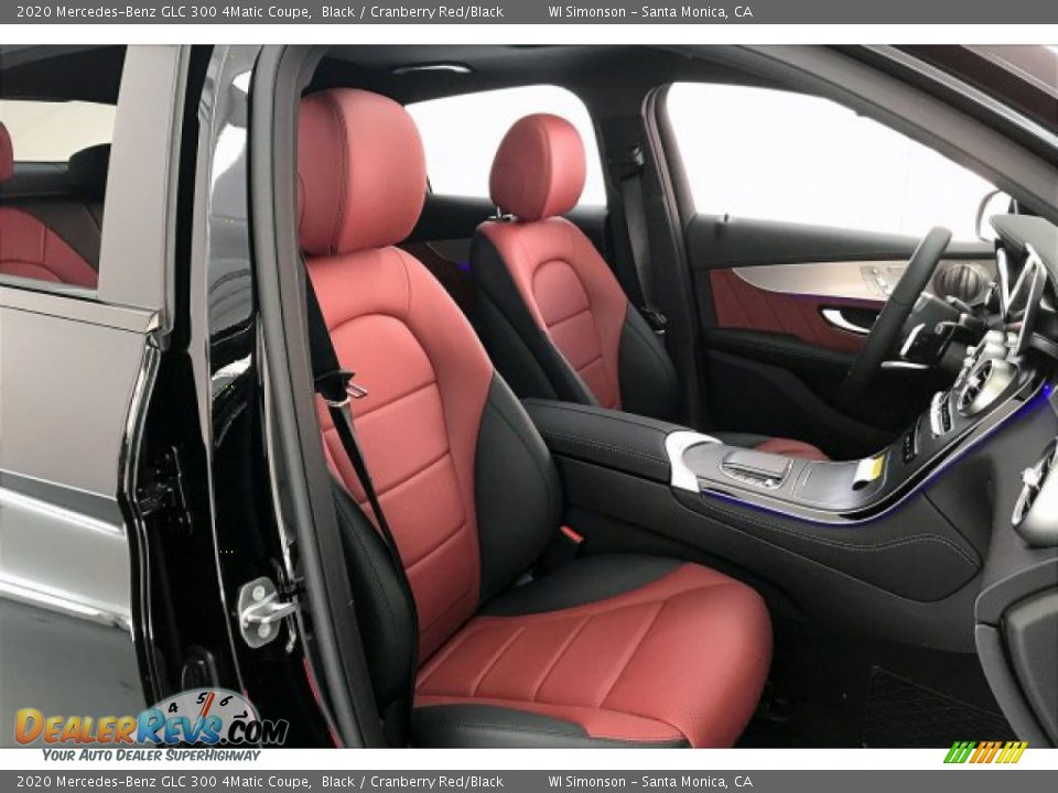 Cranberry Red/Black Interior - 2020 Mercedes-Benz GLC 300 4Matic Coupe Photo #5