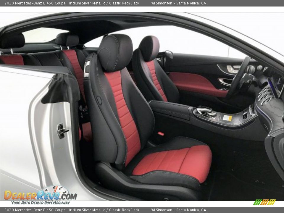 Classic Red/Black Interior - 2020 Mercedes-Benz E 450 Coupe Photo #5